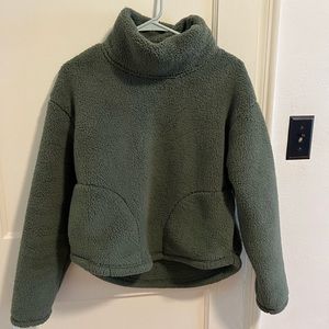 Green Sherpa Hoodie